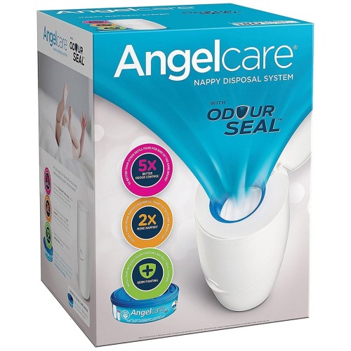 Angelcare Baby Nappy Disposal System Starter Kit Bin & 1 Refill