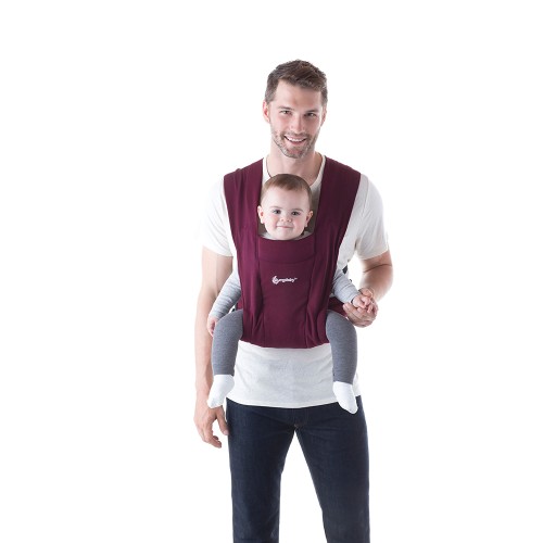 Burgundy ergo 2025 baby carrier