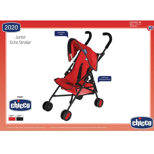 Chicco echo 2024 stroller scarlet